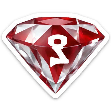red kappa alpha psi diamond  sticker