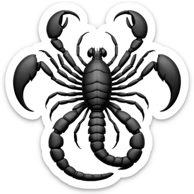 Scorpion Tattoo on the back sticker