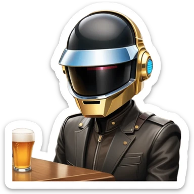 Daft pub sticker
