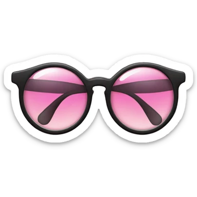 Lentes rosas sticker