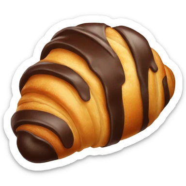 chocolate croissant sticker