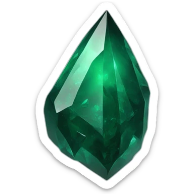 green obsidian shard sticker