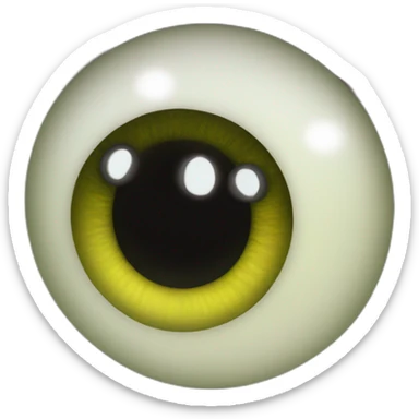 alien with huge eyes sticker