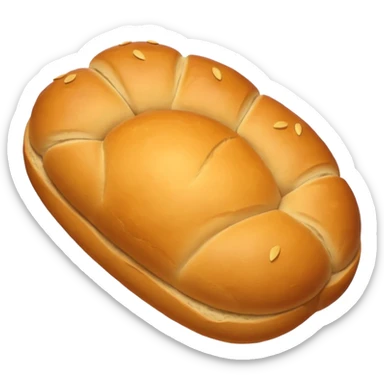 bread loaf taking a nap sticker