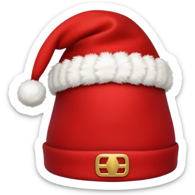 The red Christmas hat sticker