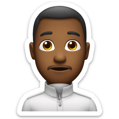 Looking nervous but feeling cute   sticker