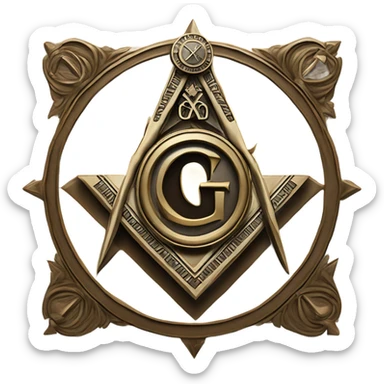 Freemasons symbol sticker