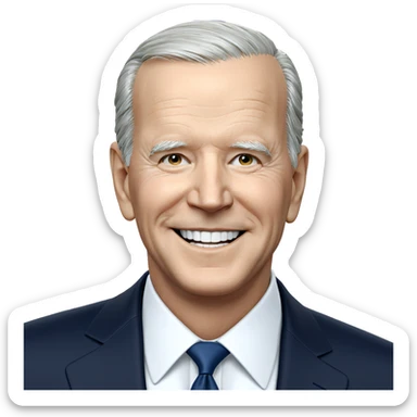 smiling old man in suit sticker