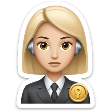 AI agent assisting a case manager sticker