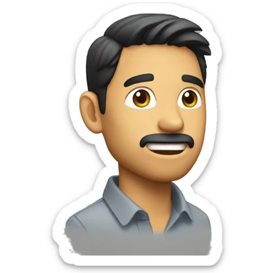 Hombre rubio hablando sticker