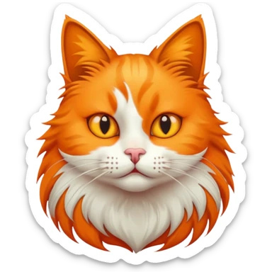 Cat sick sticker
