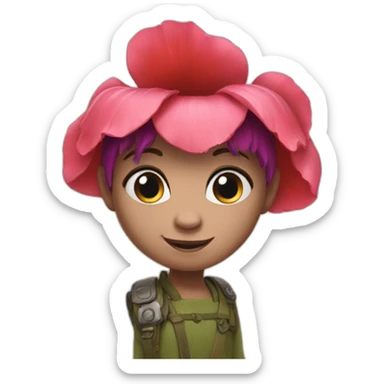 Poppy from trolls sticker