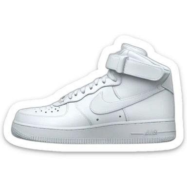 Zapatilla blanca air force sticker
