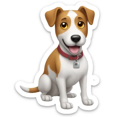 dog swiping credit card sticker