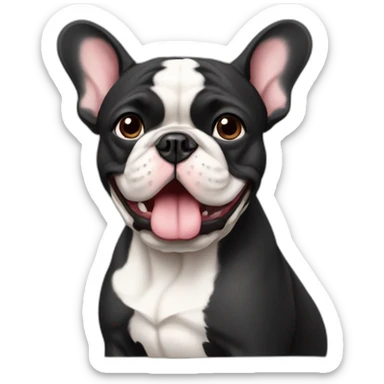 Bouledogue français noir sticker