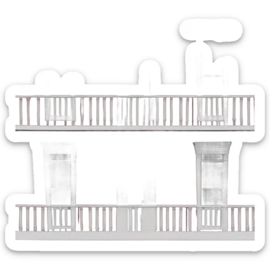 Maroon cedar ciding simple victorian  sticker