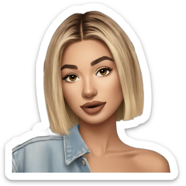 Hailey Bieber sticker