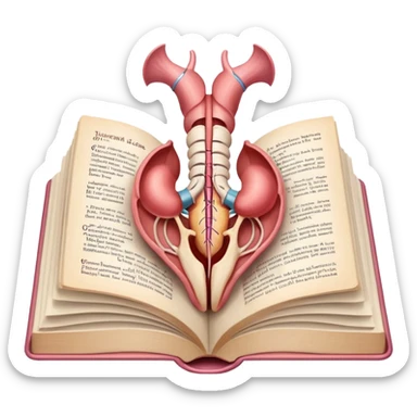 books of the anatomy of the uterus sticker