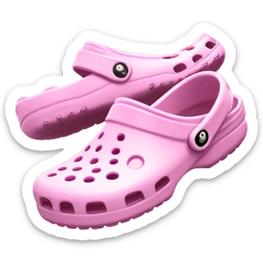 light pink Crocs sticker