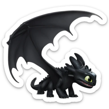 Toothless how to train your dragon  sticker