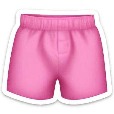 pink boxer-style shorts sticker