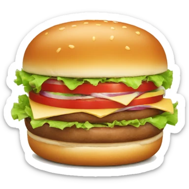 Cut burgur sticker