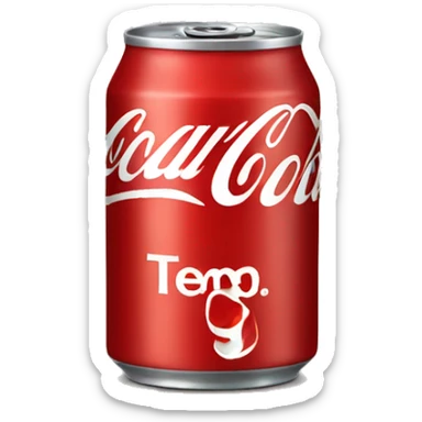 a coke can sticker