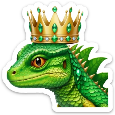 Lizard queen and lizard king  sticker