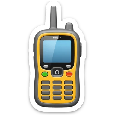 gray walkie talkie sticker