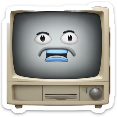 Tv in which TV is written sticker