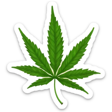 Hoja de Marihuana sticker
