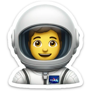 Astronauta en el espacio sticker
