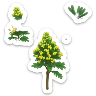 shame plant mimosa podia dormilona sticker
