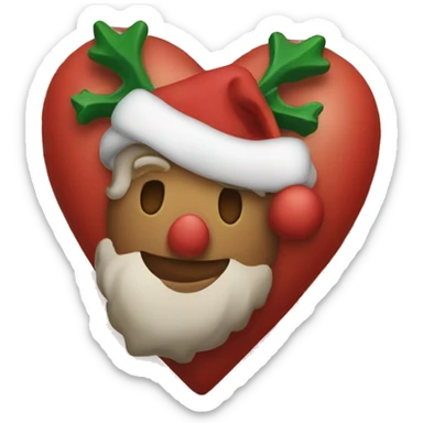 Christmas Heart sticker