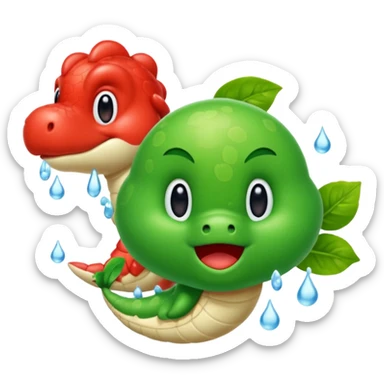 Yoshi was too cold and Scampi was too hot! sticker