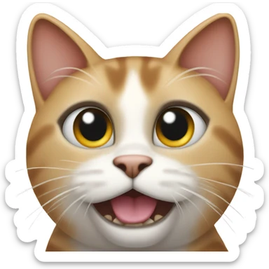 cat emoji with star eyes sticker