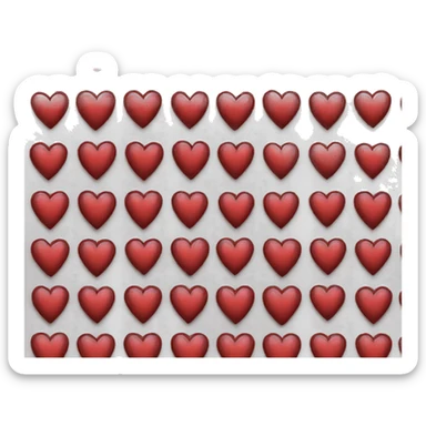 a blood red gothic heart emoji sticker