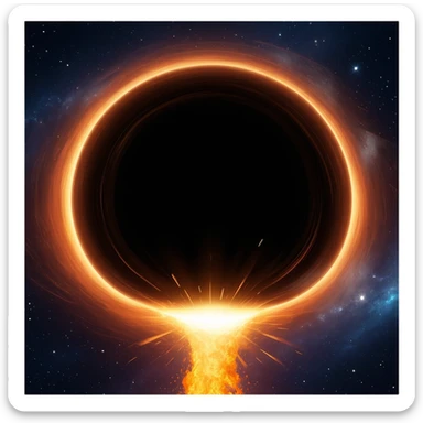 make a black hole suck up the sun sticker