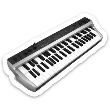 electric piano keyboard sticker