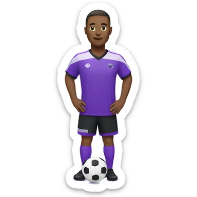 Purple soccer jersey  sticker
