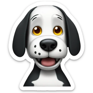 Scary snoopy sticker