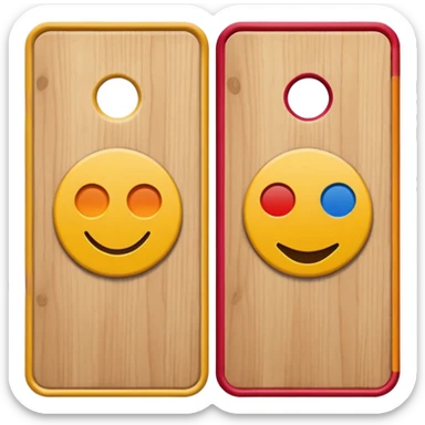 Cornhole board sticker