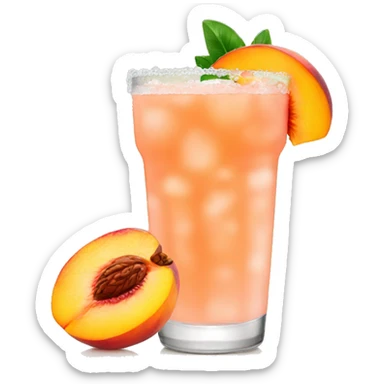 Peach margarita sticker