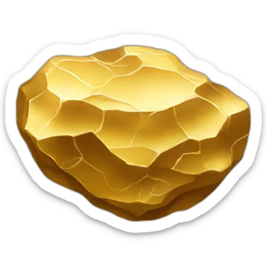 gold nugget sticker