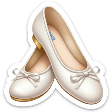 white ballerina shoe sticker