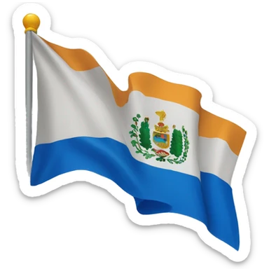 flag tecnologica azul llamativa sticker