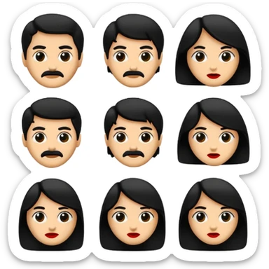 GENERAME   8  ICONOS TIPO EMOJI SILUETEADOS SIN FONDO   ESTILO RETRO OCHENTERO CON LA TEMATICA DE LA PELICULA An American The Evil Dead (Posesión infernal) sticker