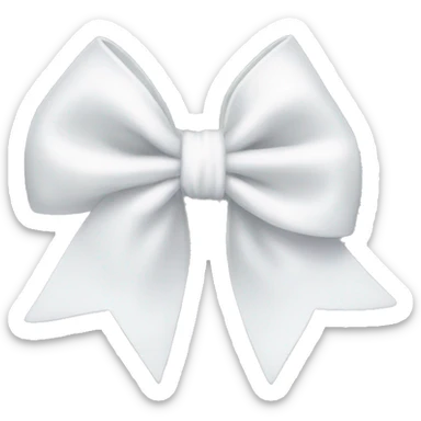 white bow sticker