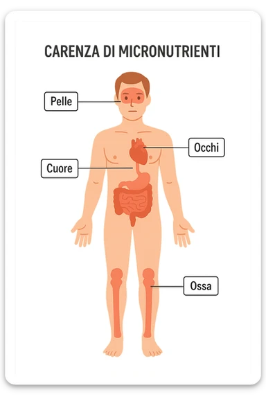 corpo umano in carenza di micronutrienti in italiano sticker