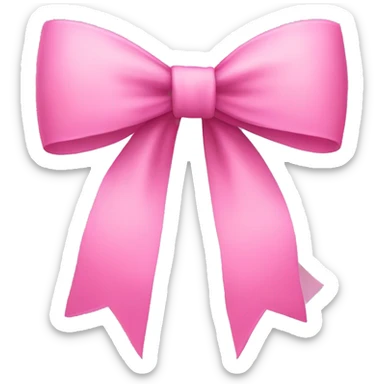 pink bow sticker